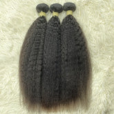 15A Raw Single Donor Virgin Hair Weaving Kinky Straight