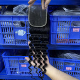4x4 HD/ Transparent Closure Loose Deep
