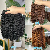 9A Cheveux Bruts Double Tirage Tissage Boucle Bohémienne