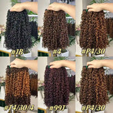 9A Cheveux Bruts Double Tirage Tissage Pixel Bouclés