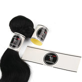 Custom Logo Adhesive Stickers Wrapping Labels For Hair Bundles