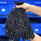 Bohemian Spiral Curl Bulk Virgin Human Hair For Braiding