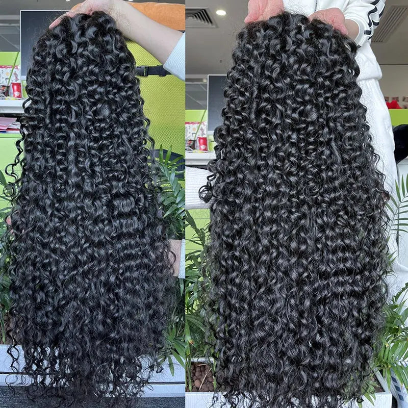 10A Custom HD/Transparent Frontal Raw Hair Wig Deep Wave