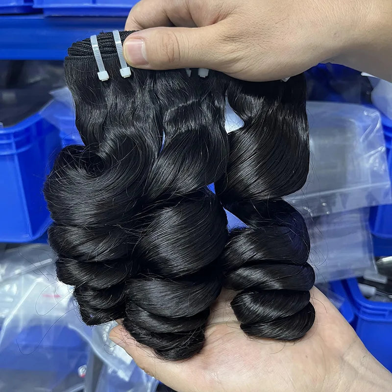 10A cheveux vierges cambodgiens crus tissant la vague lâche