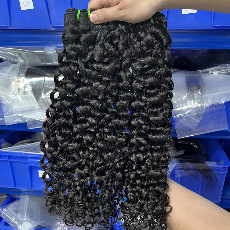 Vague d'eau de tissage de cheveux vierges vietnamiens crus 12A