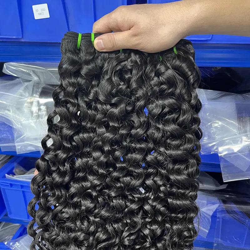 Vague d'eau de tissage de cheveux vierges vietnamiens crus 12A