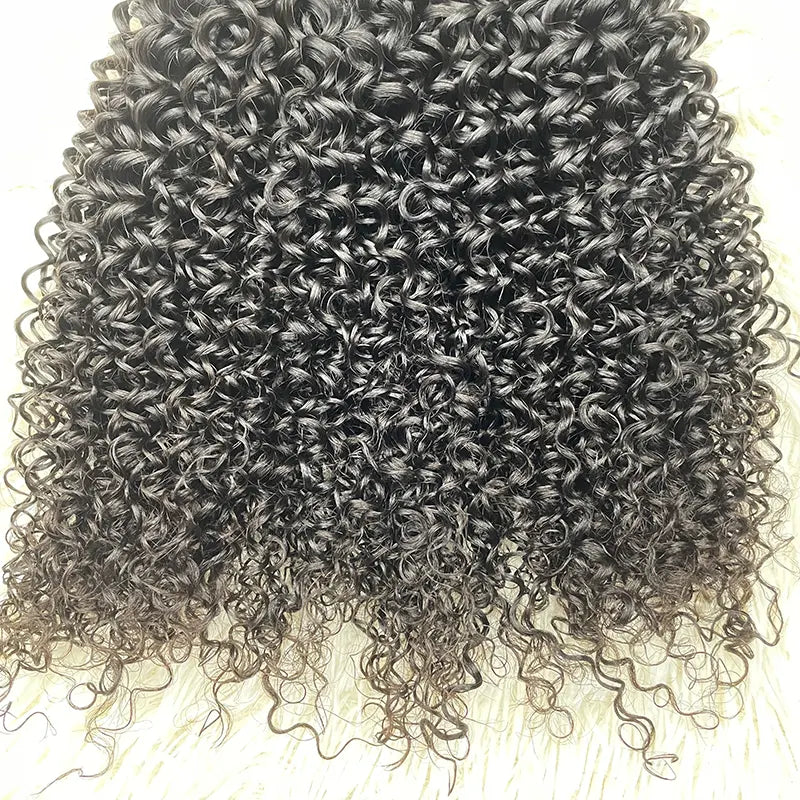 Tissage de cheveux vierges bruts à donneur unique 15A, bouclés