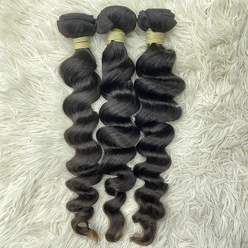 15A Single Donor Raw Hair Weaving Loose Wave