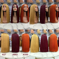 2x6/ 4x4/ 5x5/13x4 Double Drawn Bob Wig Straight