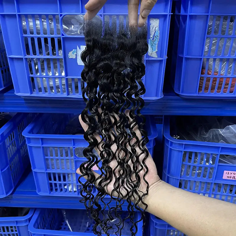 4x4 HD/ Transparent Closure Water Wave