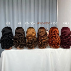 Perruque en cheveux bruts avec double tirage 5X5/ 13x4 boucles rebondissantes