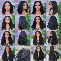 Perruque en cheveux bruts double tirage 5x5 boucles bohémiennes