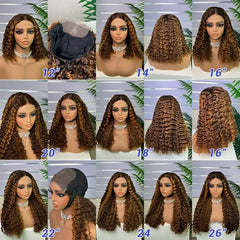 Perruque en cheveux bruts double tirage 5x5 boucles bohémiennes