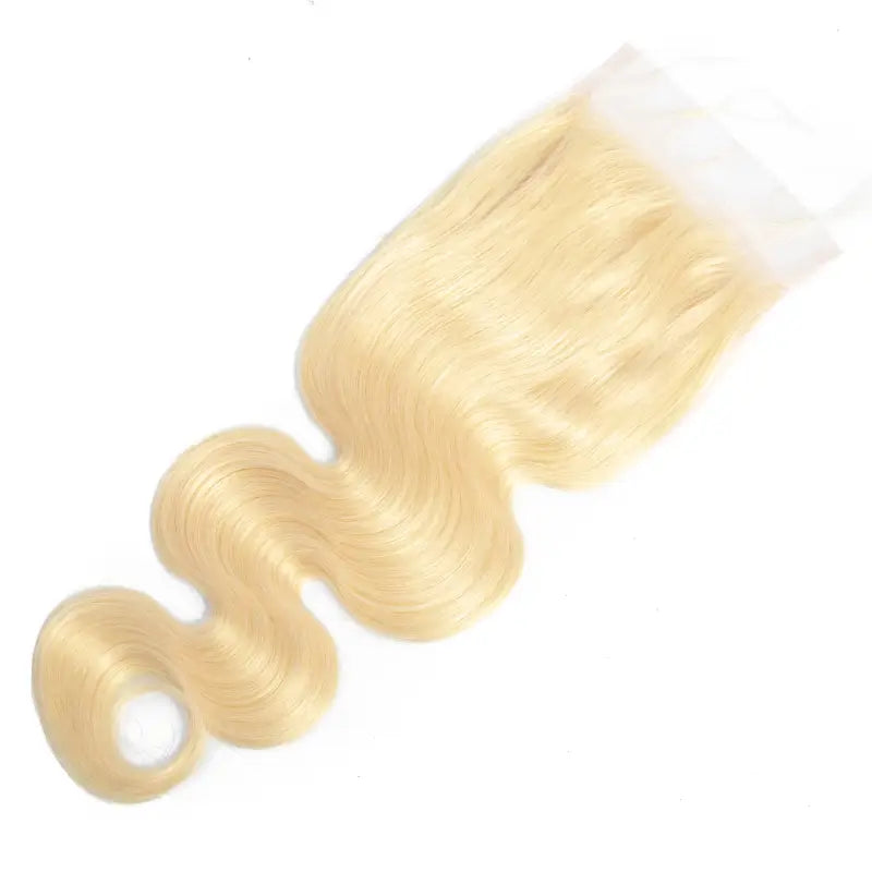 #613 Cheveux blonds 5x5 HD/Fermeture transparente