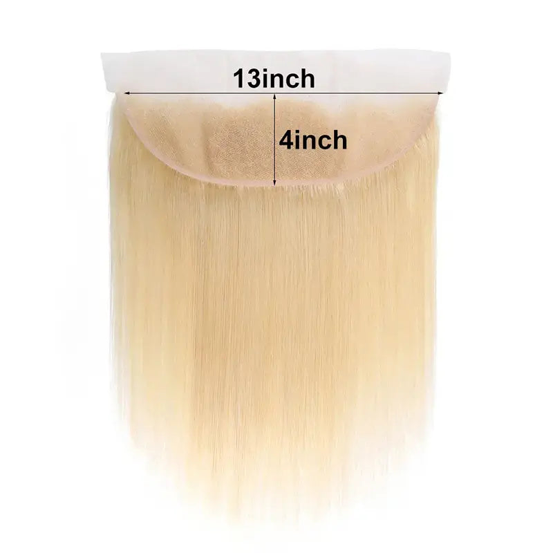 # 613 Cheveux blonds HD Fermeture en dentelle et frontale droite
