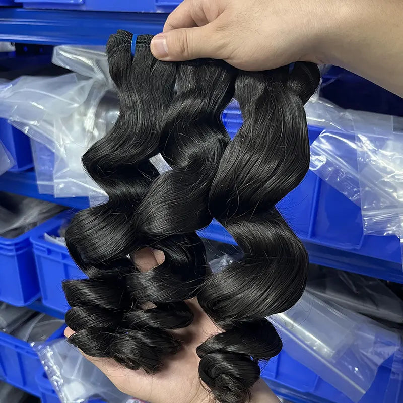 9A Raw Burmese Virgin Hair Weaving Loose Wave
