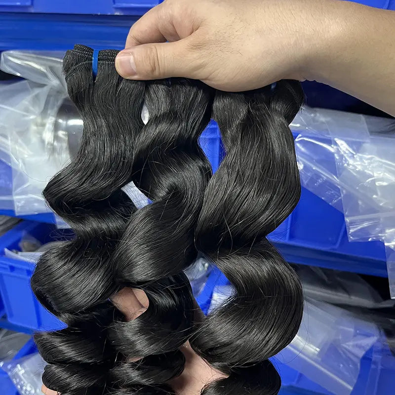9A Raw Burmese Virgin Hair Weaving Loose Wave
