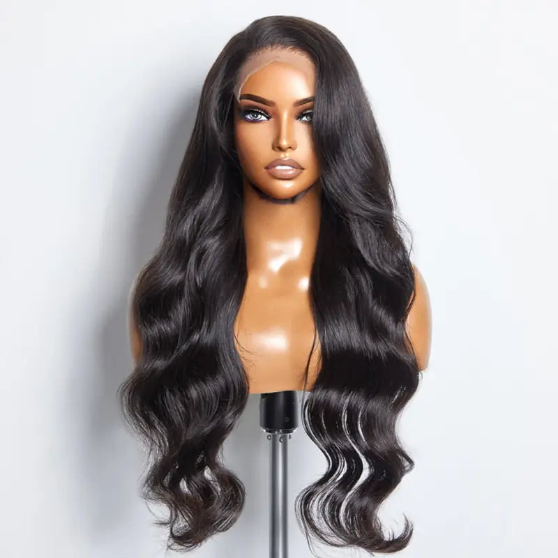 Perruque Body Wave sans colle à porter et à partir