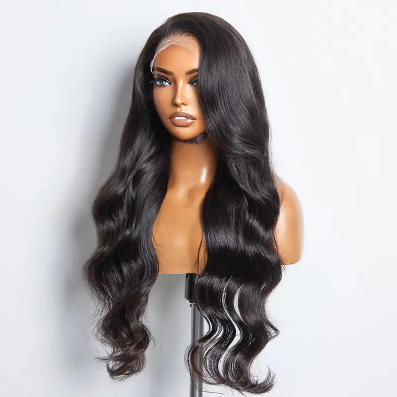 Perruque Body Wave sans colle à porter et à partir