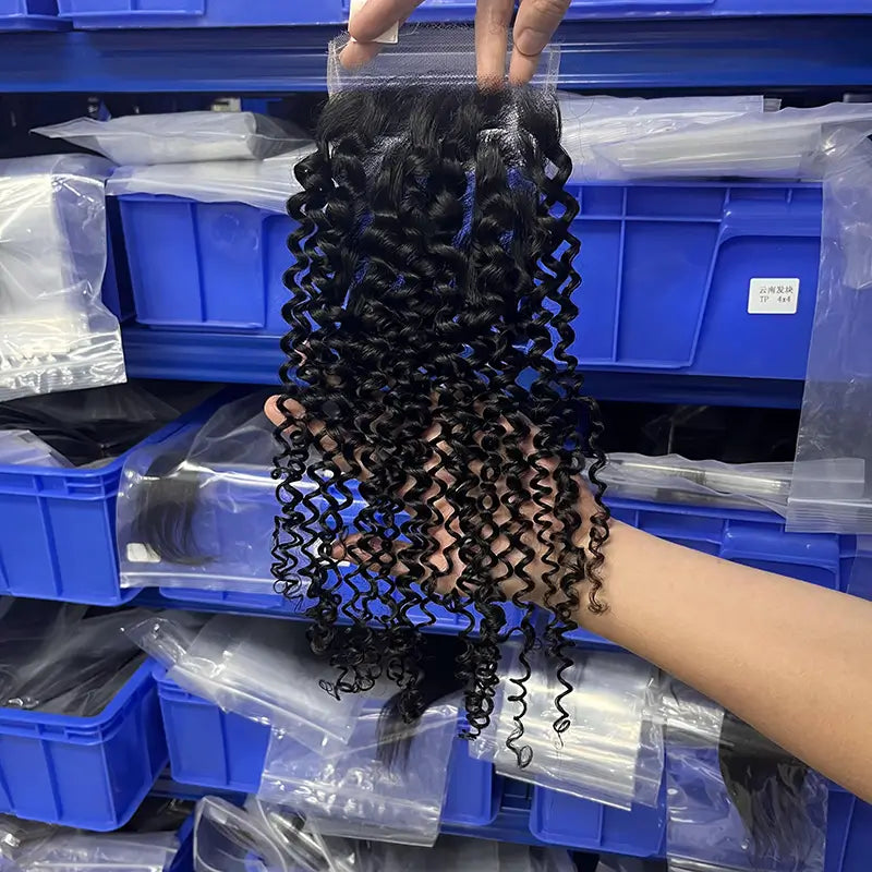 Transparent Lace Closure & Frontal Curly