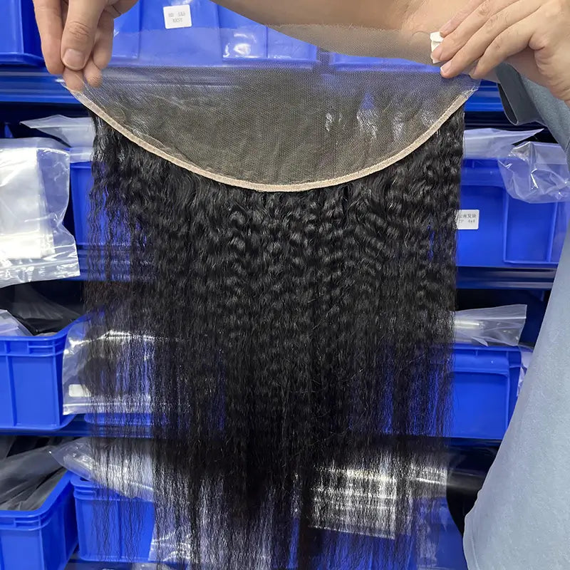 Transparent Lace Closure & Frontal Kinky Straight