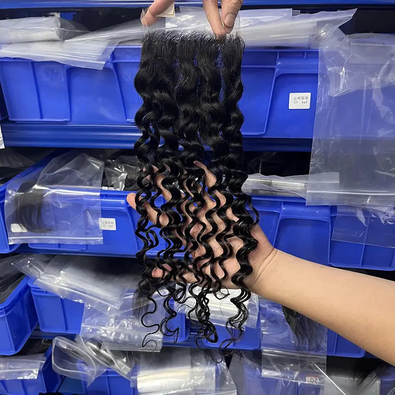 Transparent Lace Closure & Frontal Water Wave