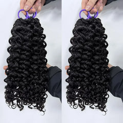Water Wave Human Hair Crochet Braids Extensions
